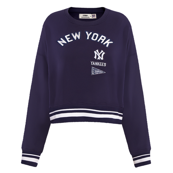 NEW YORK YANKEES OLD ENGLISH FLC CREWNECK (MIDNIGHT NAVY) – Pro