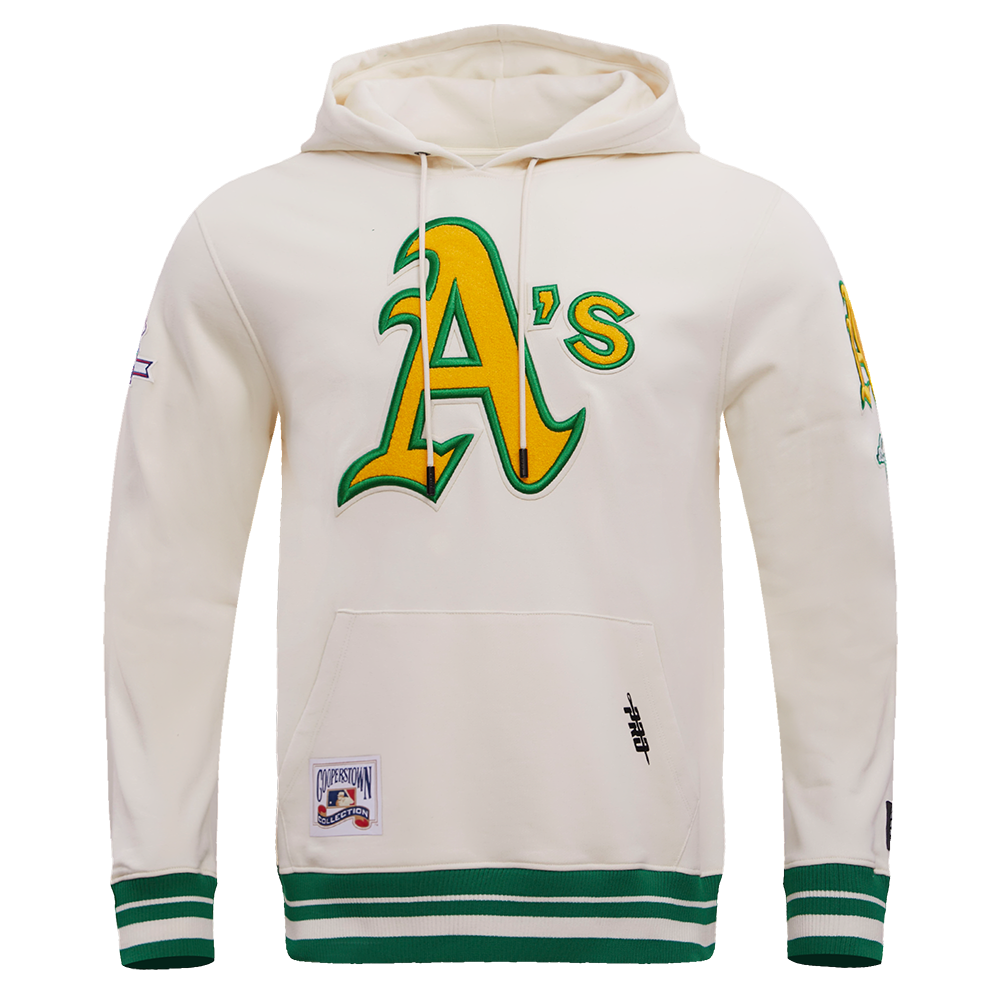 MLB OAKLAND ATHLETICS RETRO CLASSIC MEN S PULLOVER HOODIE EGGSHELL K Pro Standard