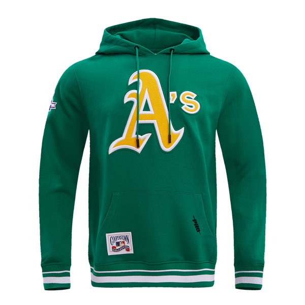 OAKLAND ATHLETICS RETRO CLASSIC FLC PO HOODIE (EGGSHELL/ KELLY GREEN) – Pro  Standard