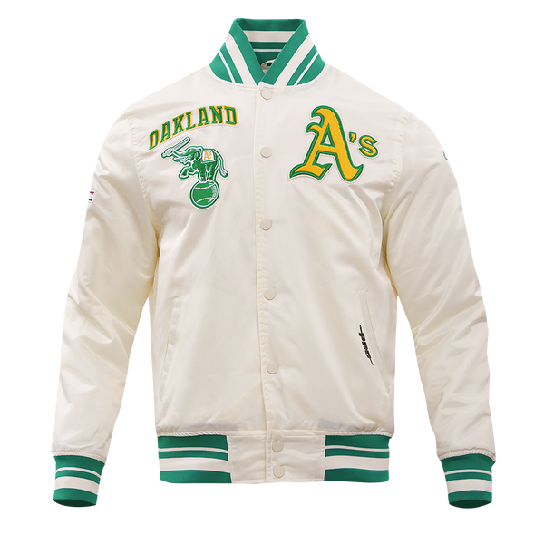 OAKLAND ATHLETICS RETRO CLASSIC SJ STRIPED TEE (EGGSHELL/ KELLY GREEN) –  Pro Standard