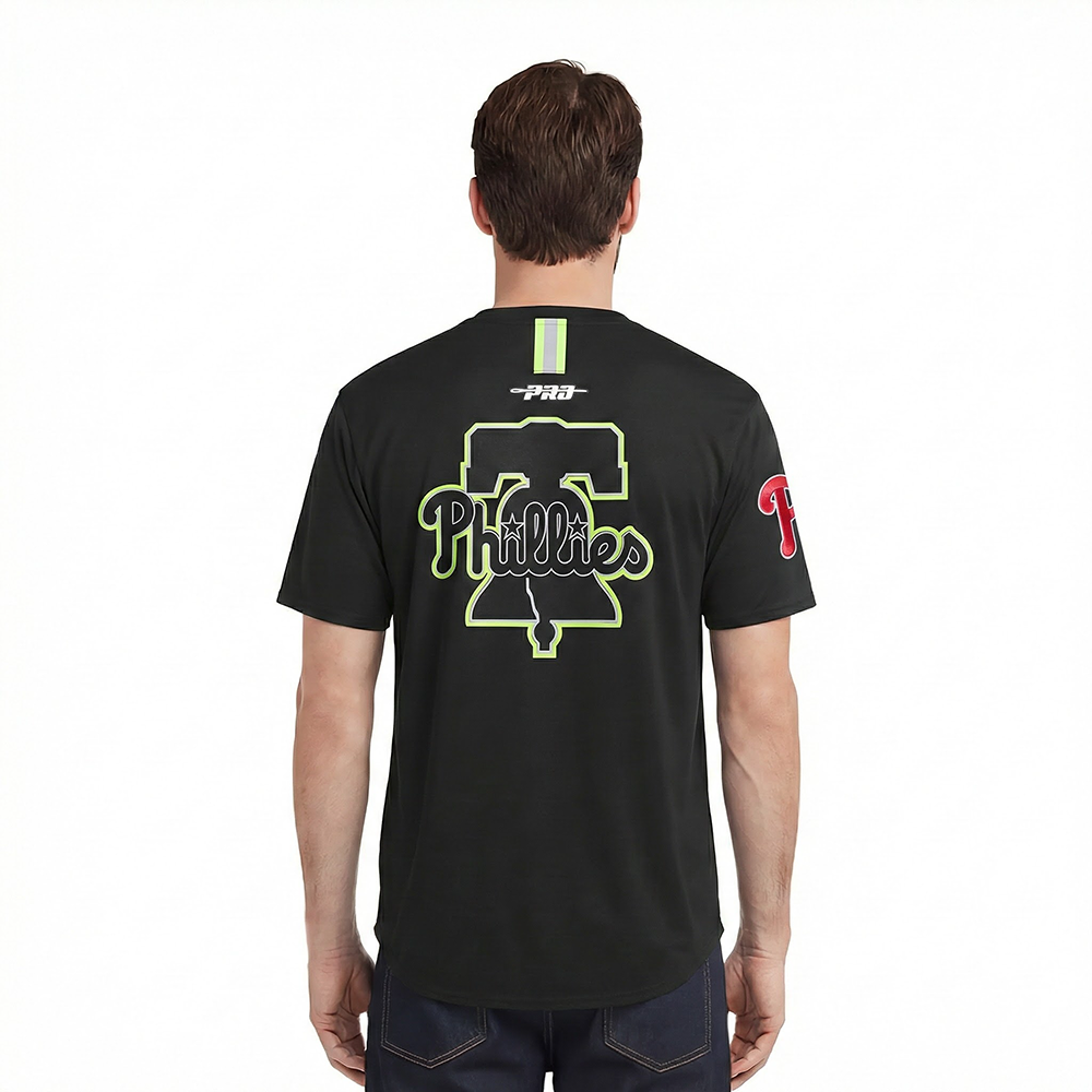 MLB PHILADELPHIA PHILLIES UNDER THE LIGHTS MEN'S SJ TEE (BLACK)