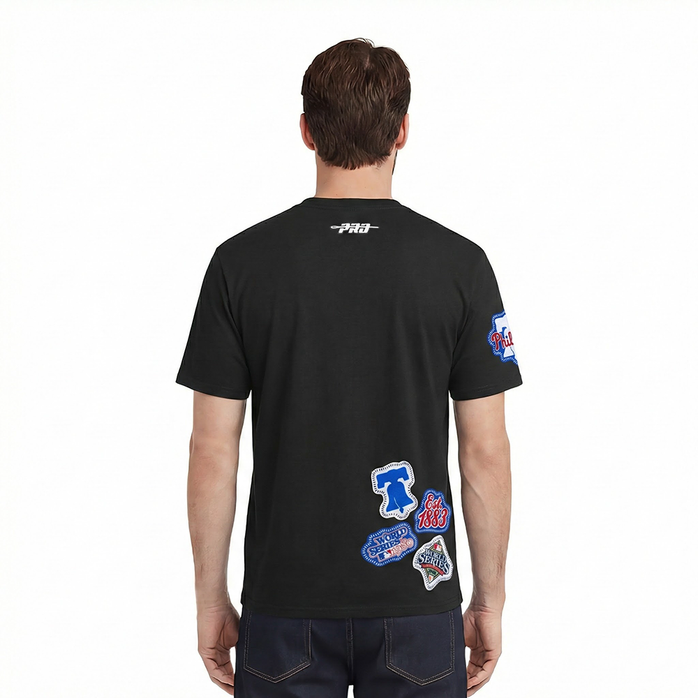MLB PHILADELPHIA PHILLIES DIY PICK STITCH MEN'S SINGLE JERSEY TOP (BLACK)