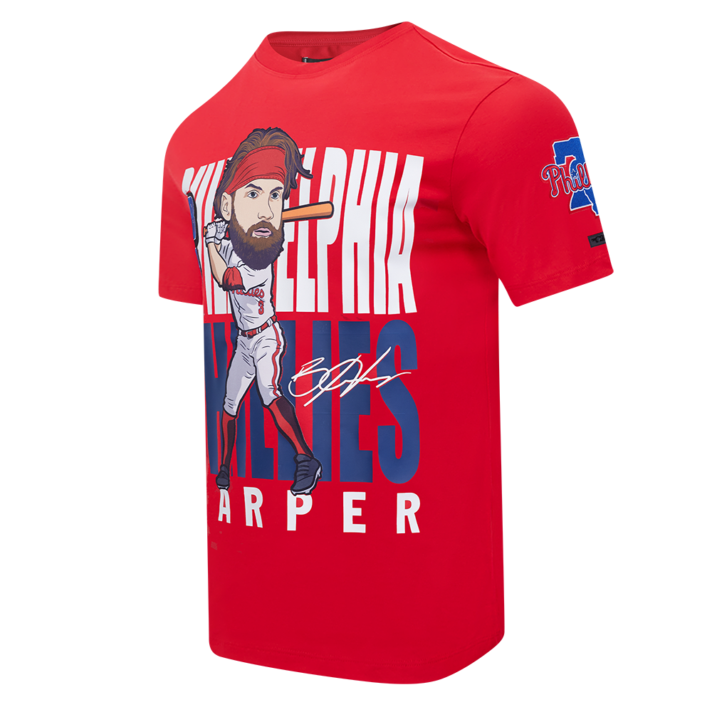 MLB PHILADELPHIA PHILLIES BRYCE HARPER #3 REMIX AVATAR SJ TEE (RED)