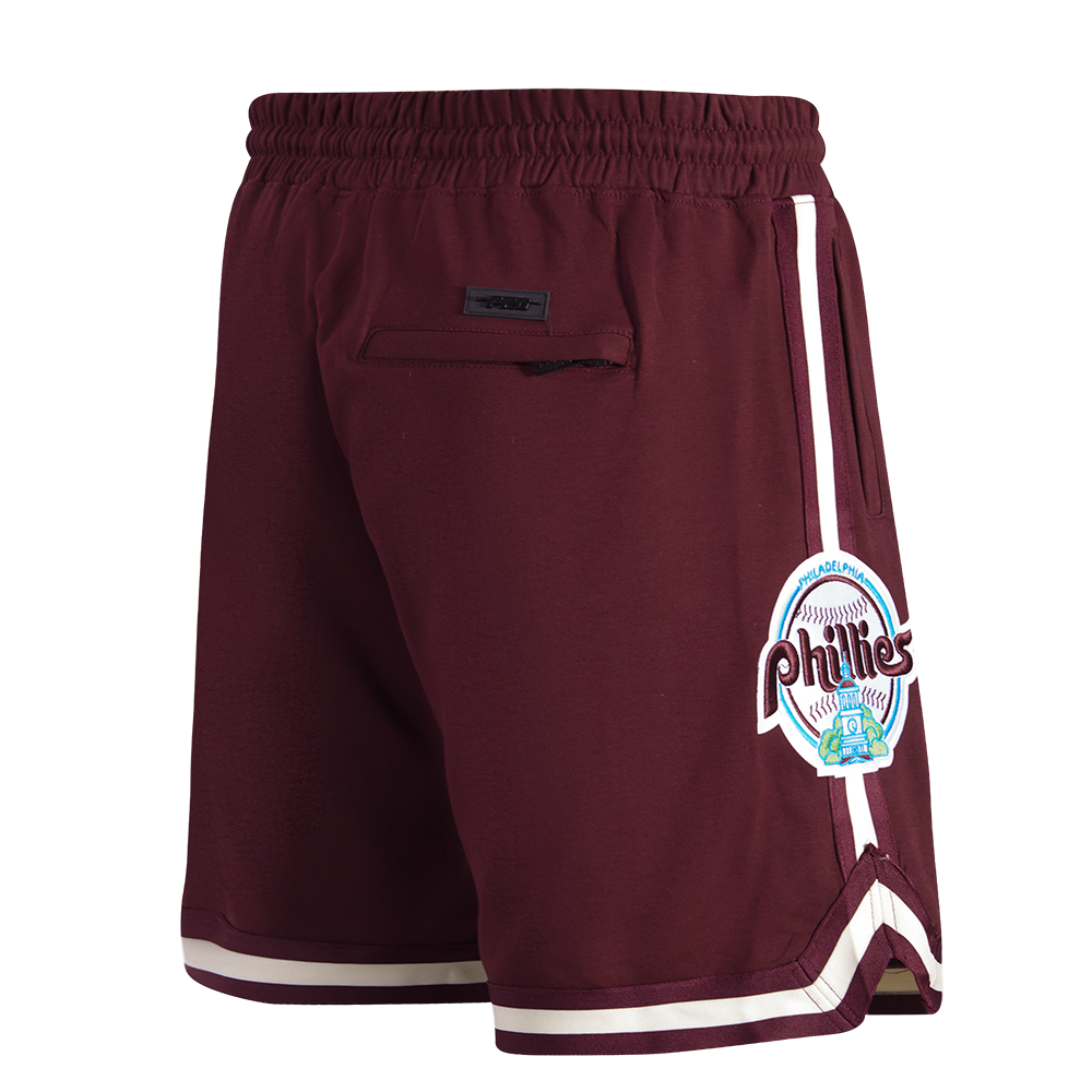 Pro Standard Philadelphia Phillies Cream 2024 Ivory Burgundy Shorts stitch Embroidery