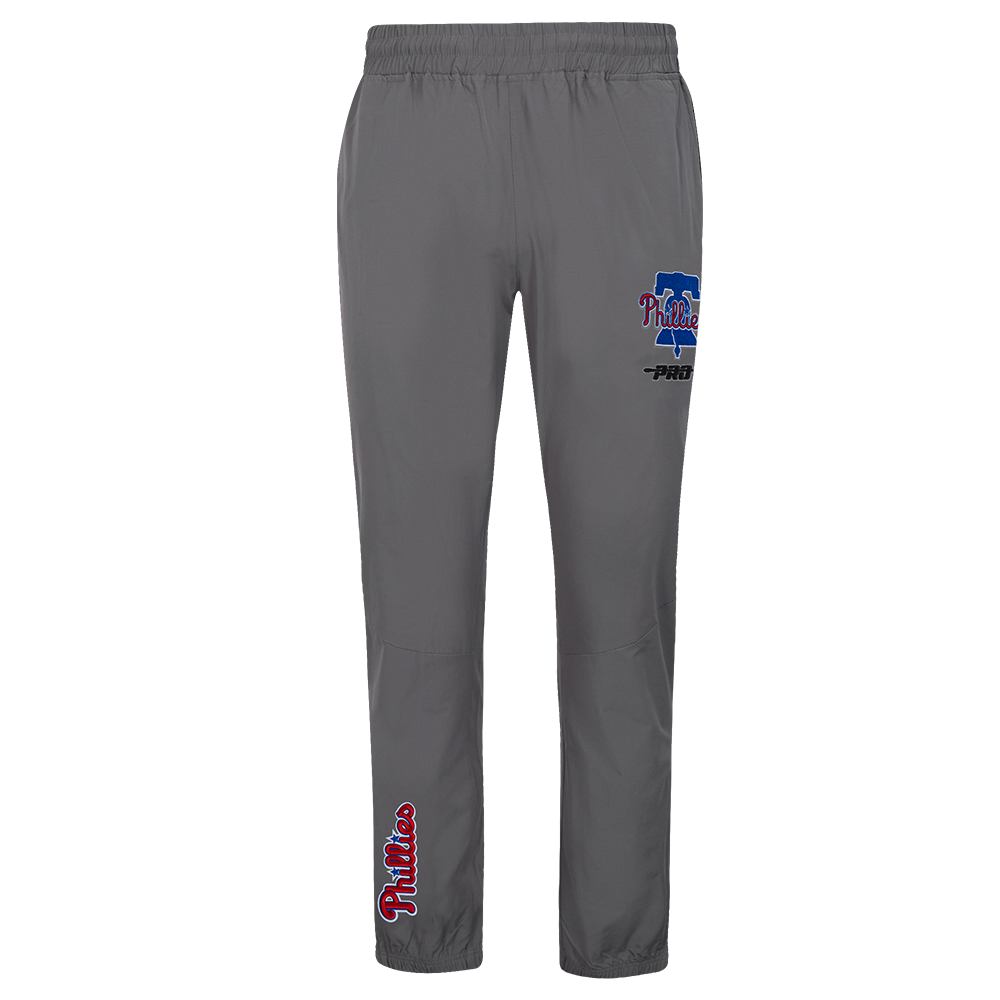 MLB PHILADELPHIA PHILLIES CLASSIC WIND SUIT MEN'S WOVEN PANT (GRAY)