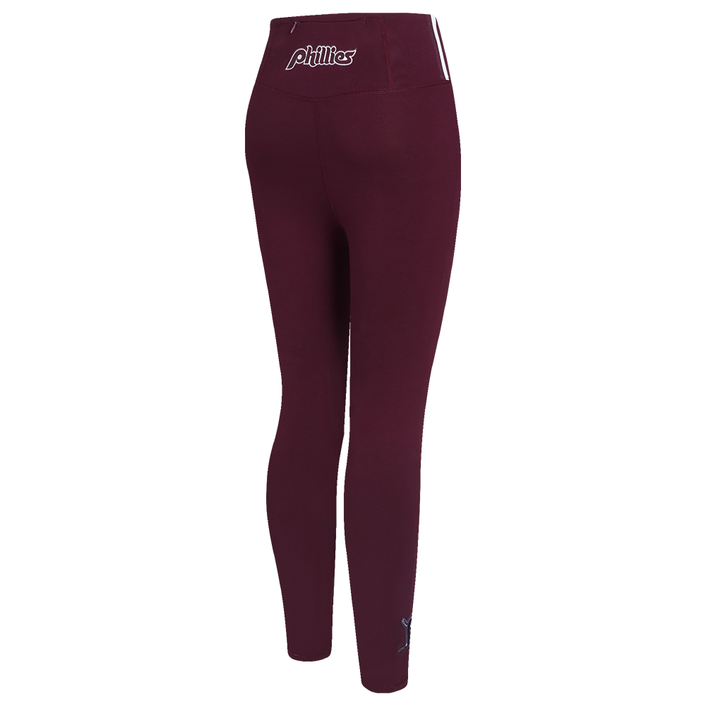MLB PHILADELPHIA PHILLIES RETRO MASHUP WOMEN S JERSEY LEGGING WINE Pro Standard