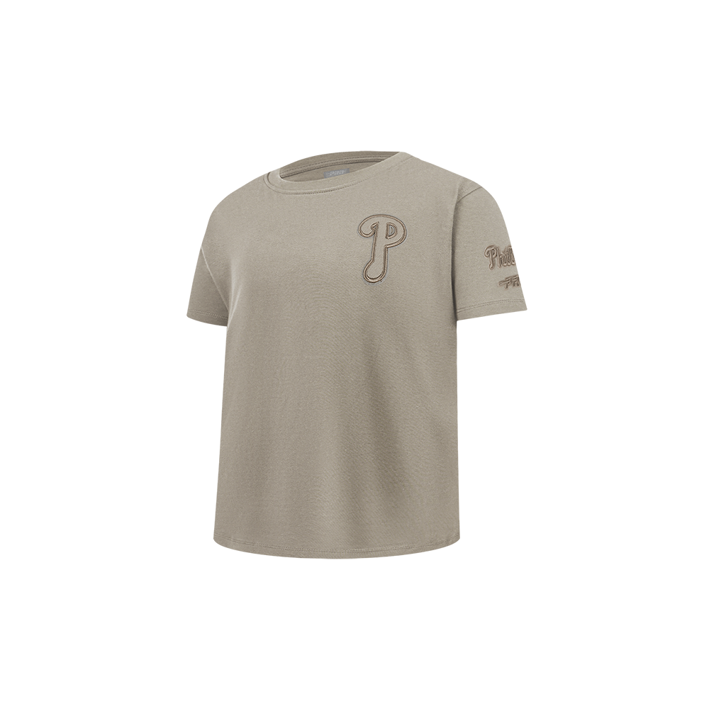 MLB PHILADELPHIA PHILLIES NEUTRAL TODDLER BOYS SHORT SLEEVE TOP (TAUPE)