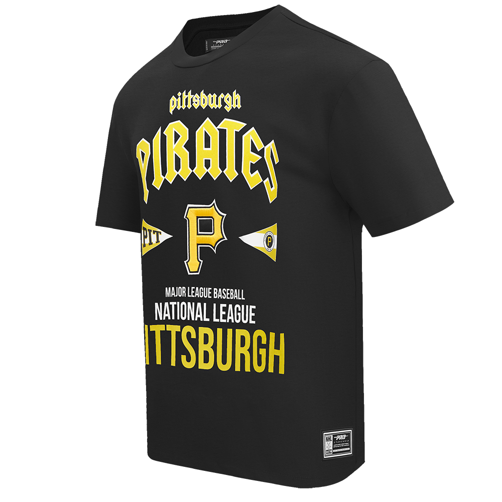 MLB PITTSBURGH PIRATES CITY TOUR CJ DROP SHOULDER TEE (BLACK)