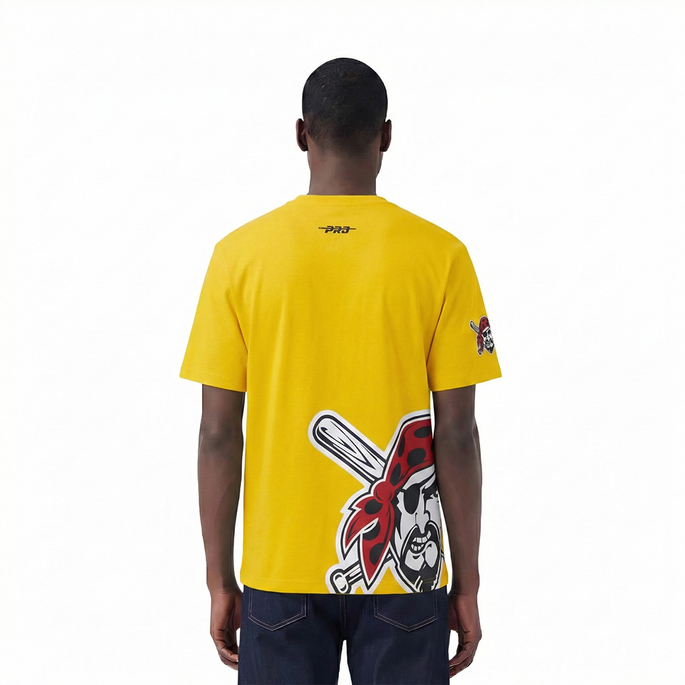 MLB PITTSBURGH PIRATES LIVING LARGE MEN'S CJ DROP SHOULDER TEE (YELLOW)