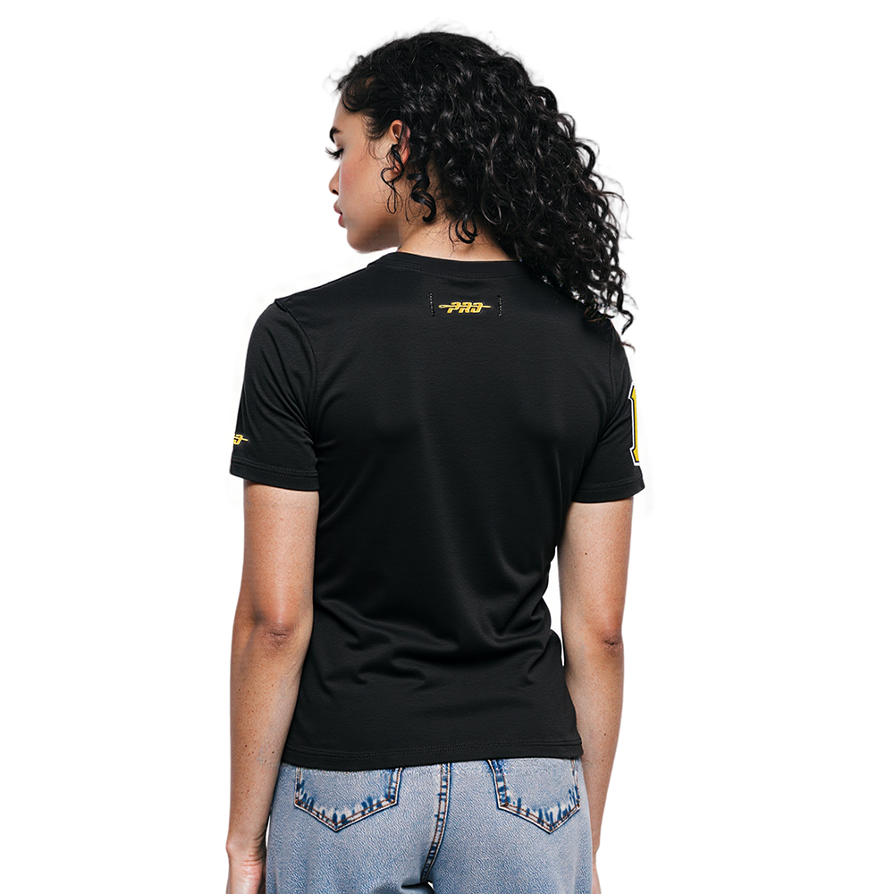 PITTSBURGH PIRATES LEGACY WOMEN'S SJ SLIM FIT TEE (BLACK)