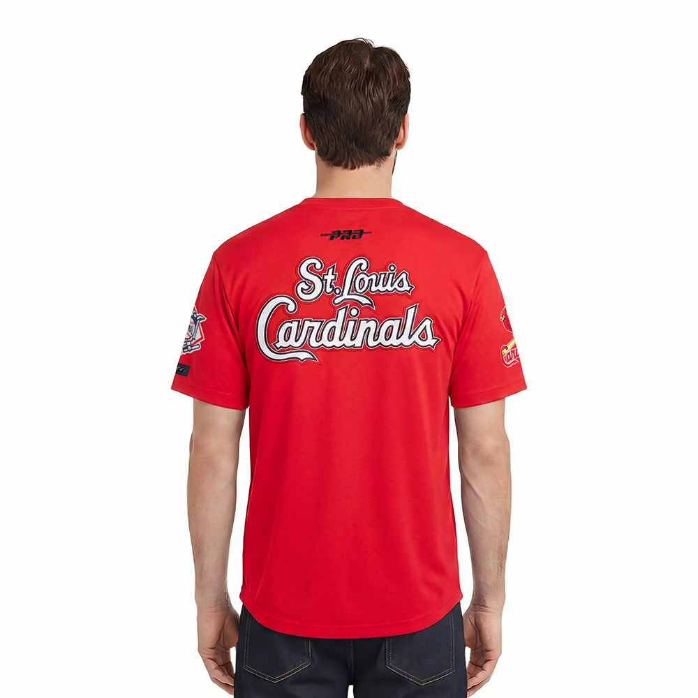 MLB ST. LOUIS CARDINALS CITY RANSOM MEN'S SINGLE JERSEY TEE (RED)
