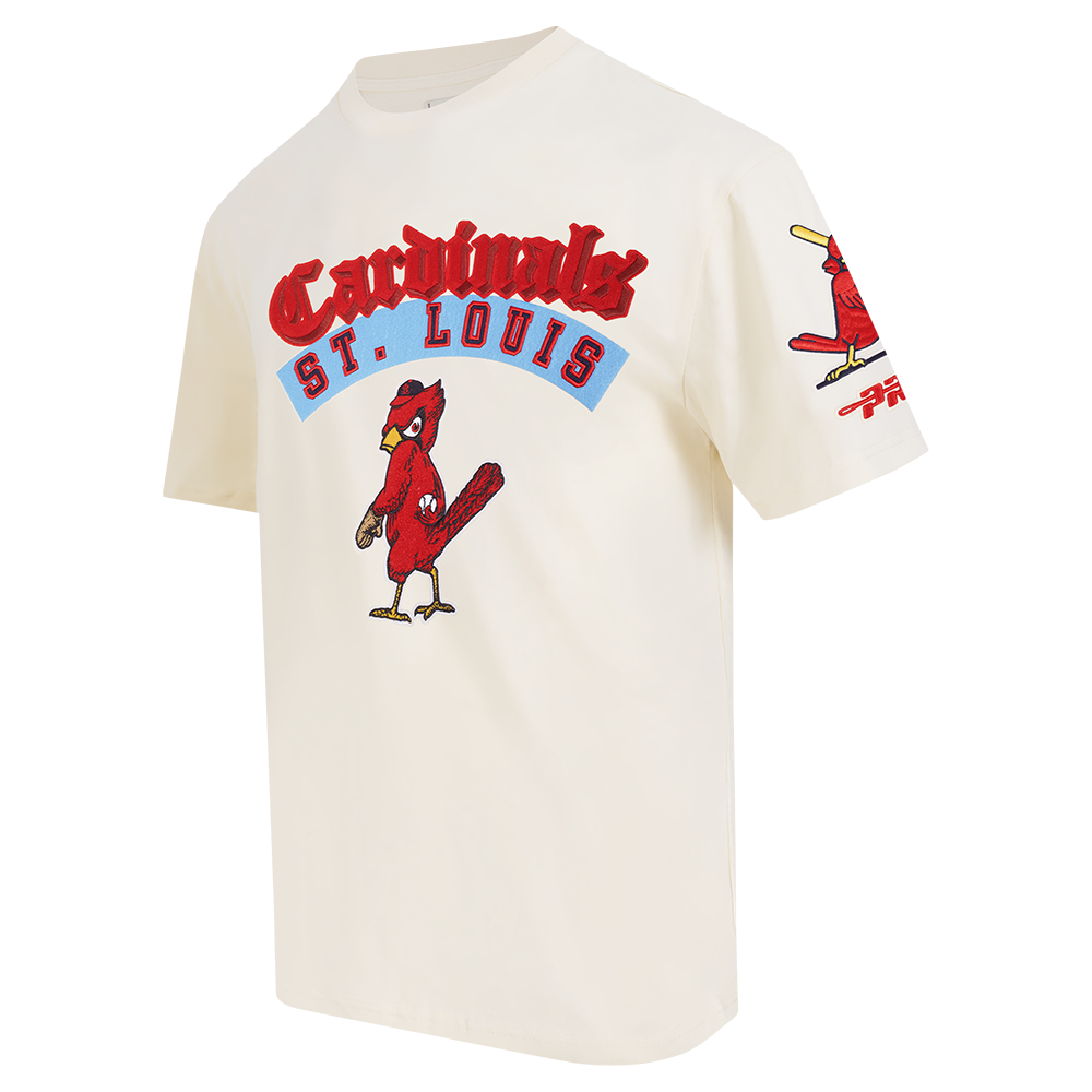 MLB ST. LOUIS CARDINALS BEST OF MEN'S DROP SHOULDER TEE (EGGSHELL)