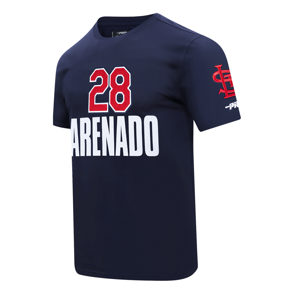 MLB ST. LOUIS CARDINALS NOLAN ARENADO #28 CLASSIC MEN'S SINGLE JERSEY MEN'S TOP (MIDNIGHT NAVY)