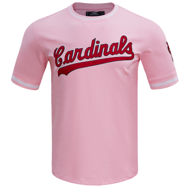 ST. LOUIS CARDINALS CLASSIC CHENILLE DK TEE (PINK) – Pro Standard