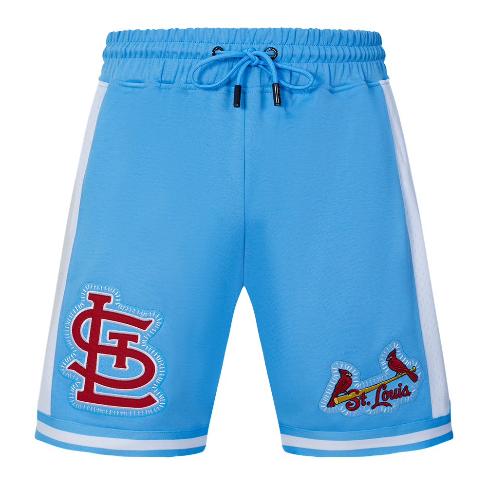 MLB ST. LOUIS CARDINALS DIY PICK STITCH MEN'S DOUBLE KNIT 2.0 SHORT (UNIVERSITY BLUE)