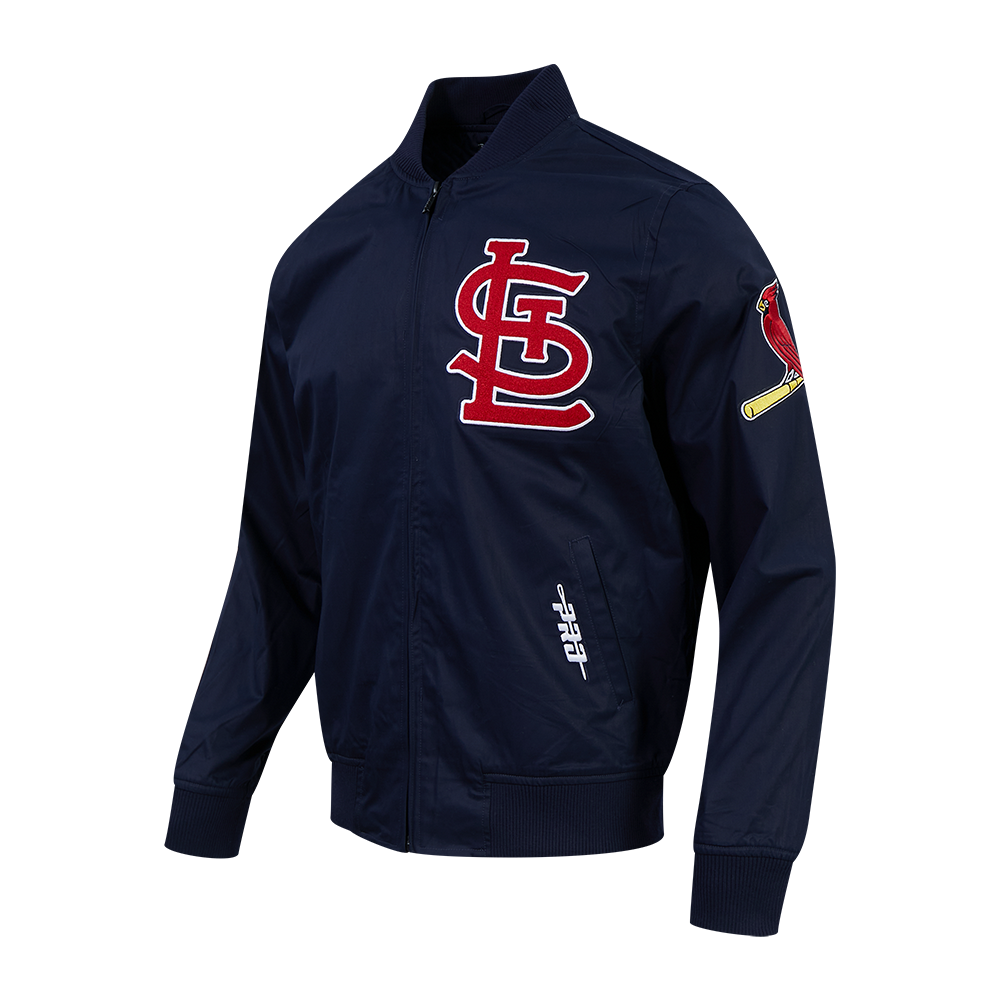 MLB ST. LOUIS CARDINALS LIVING LARGE MEN'S TWILL JACKET (MIDNIGHT NAVY)