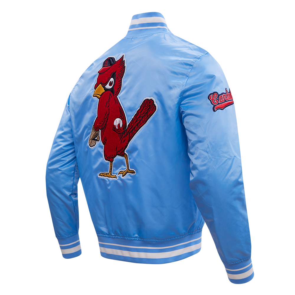 ST. LOUIS CARDINALS RETRO CLASSIC RIB SATIN JACKET (EGGSHELL