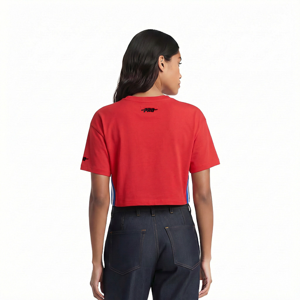 MLB ST. LOUIS CARDINALS RETRO CLASSICS WOMEN'S S/S BOXY TOP (RED)