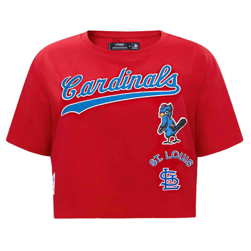 MLB ST. LOUIS CARDINALS RETRO CLASSIC WOMEN´S BOXY TEE (RED)