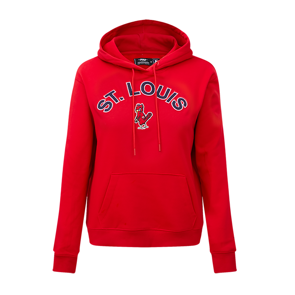 MLB ST. LOUIS CARDINALS CLASSIC WOMEN'S PO HOODIE (RED)