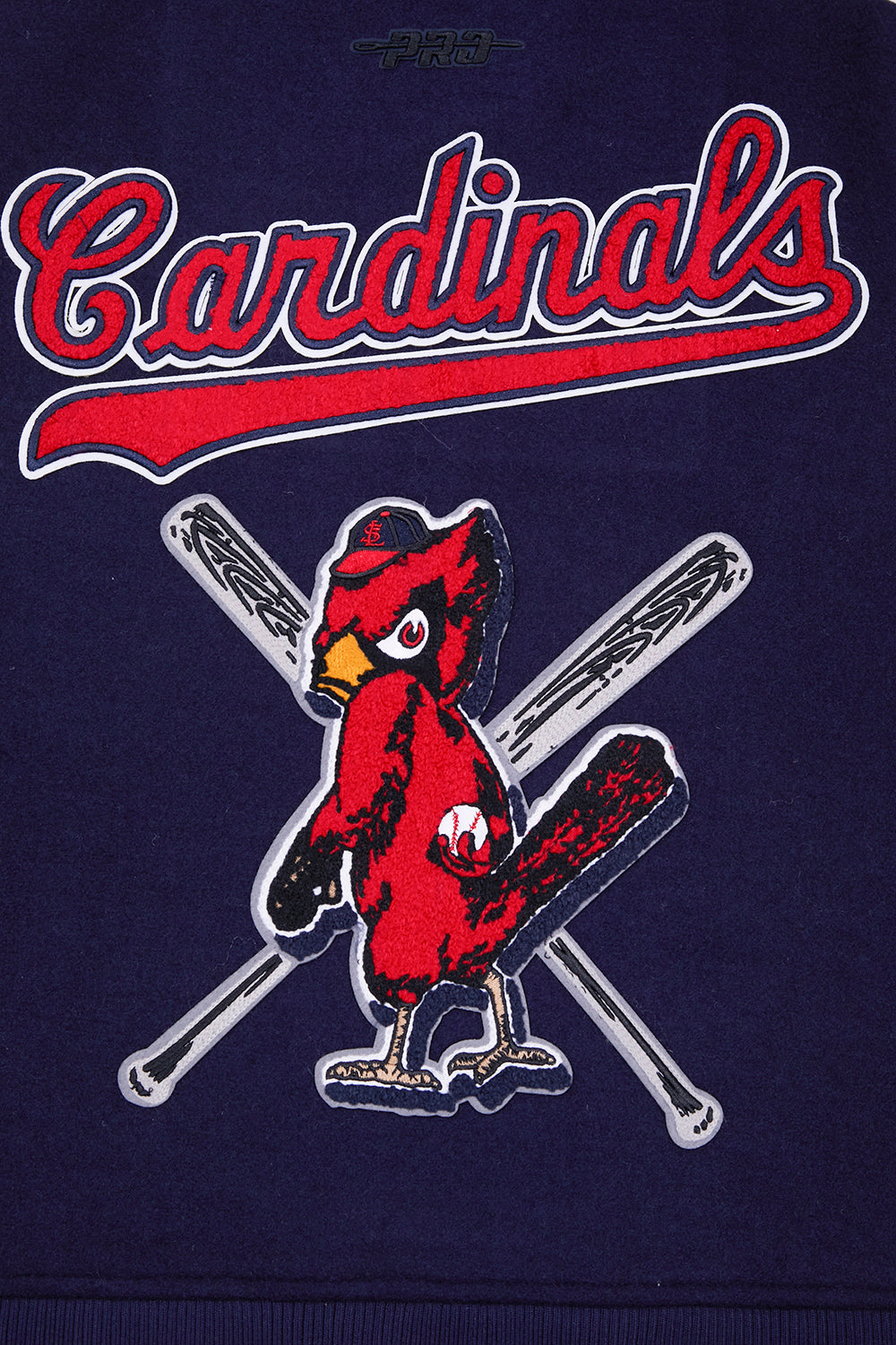 Men's St. Louis Cardinals Pro Standard Navy Mash Up Logo Pullover