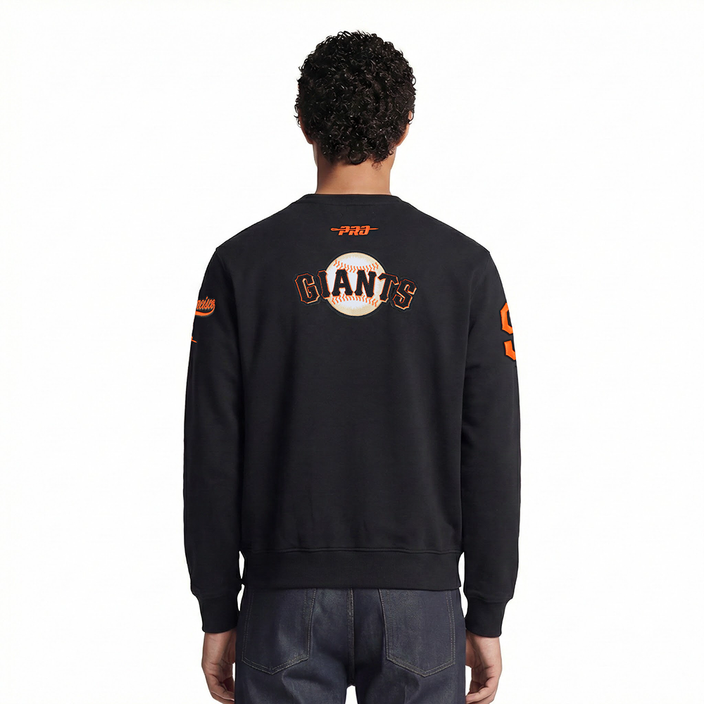 MLB SAN FRANCISCO GIANTS CITY ARCH MEN'S FLC CREWNECK (BLACK)