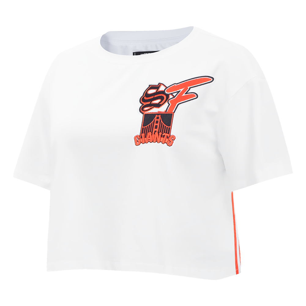 MLB SAN FRANCISCO GIANTS CITY RANSOM WOMEN'S SJ BOXY TEE (WHITE)