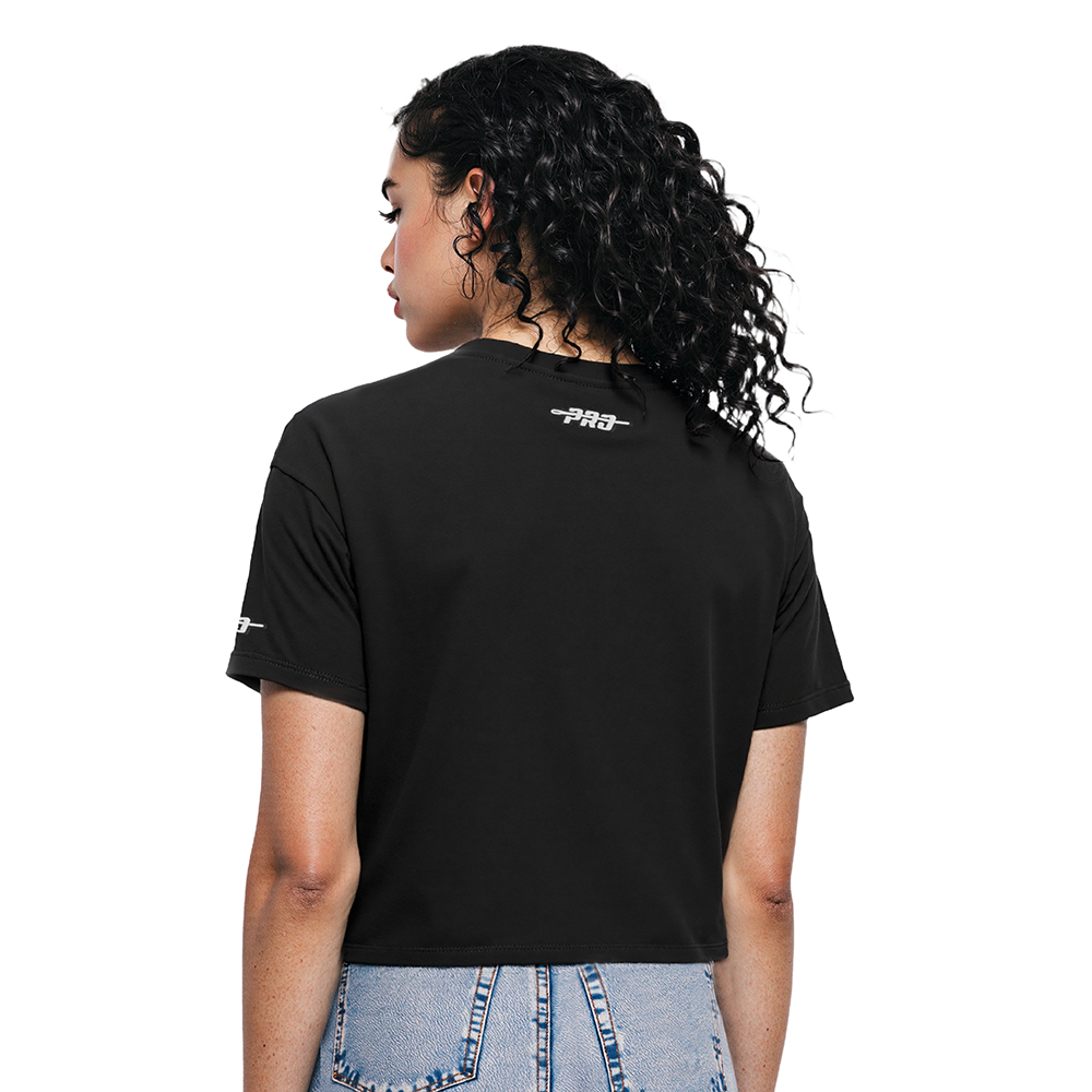 MLB SAN FRANCISCO GIANTS RETRO ELEVATION WOMEN'S SJ BOXY TEE (BLACK)