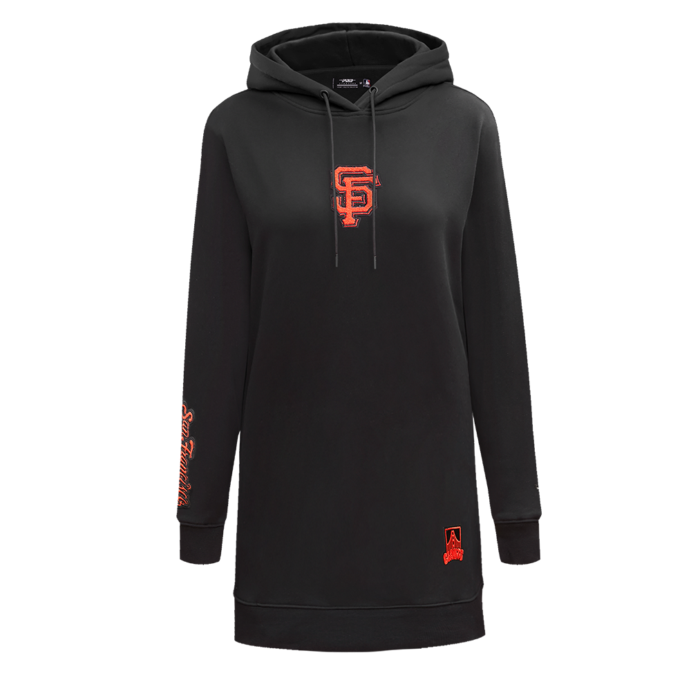 MLB SAN FRANCISCO GIANTS CLASSIC WOMEN´S HOODIE DRESS (BLACK)