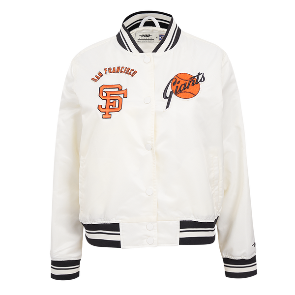 MLB SAN FRANCISCO GIANTS RETRO CLASSIC WOMEN'S RIB SATIN JACKET (EGGSH –  Pro Standard