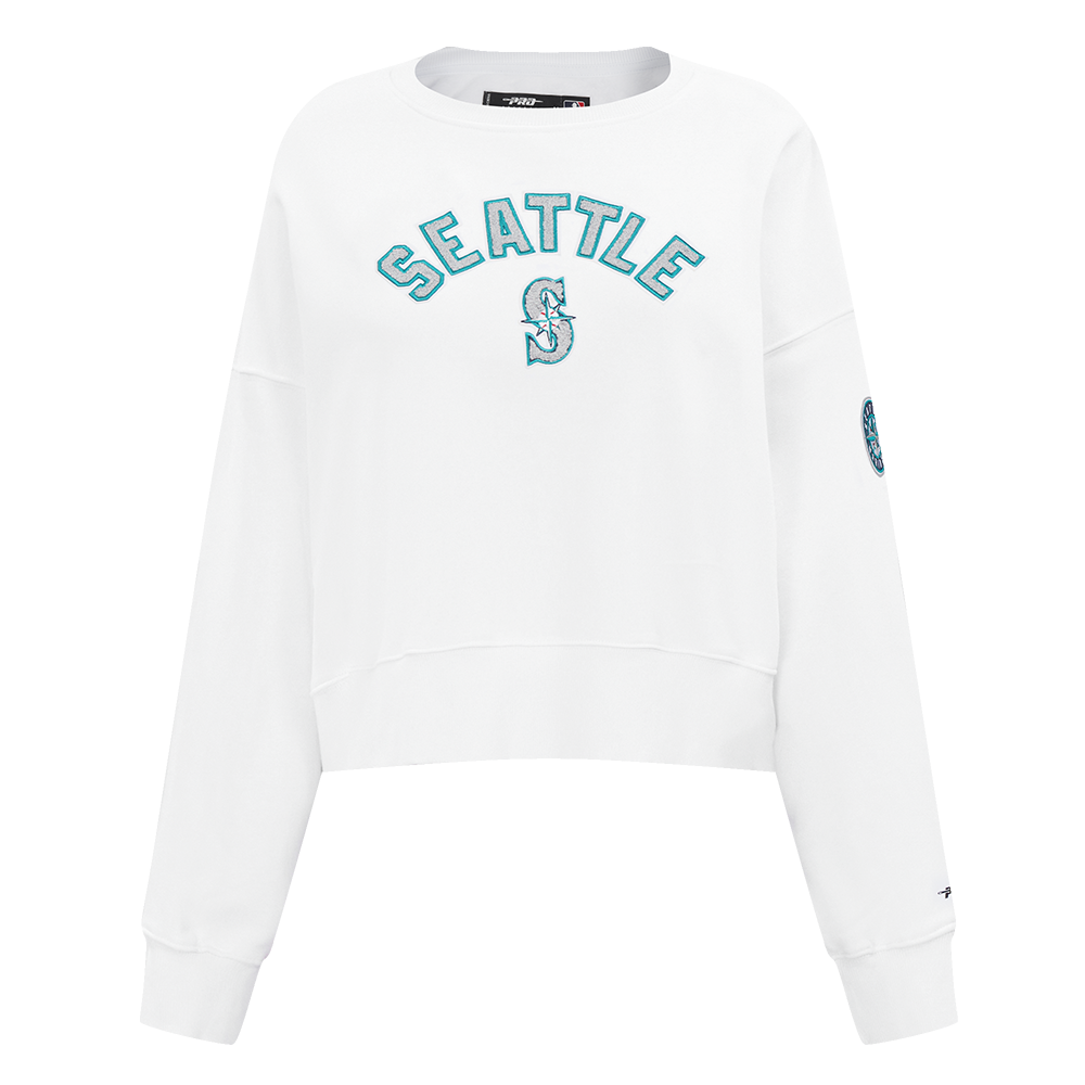 MLB SEATTLE MARINERS CLASSIC WOMEN S CREWNECK WHITE Pro Standard