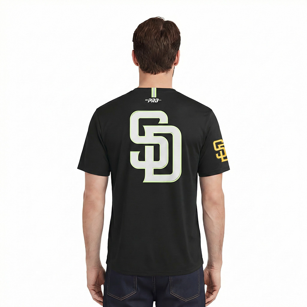 MLB SAN DIEGO PADRES UNDER THE LIGHTS MEN'S SINGLE JERSEY TEE (BLACK)