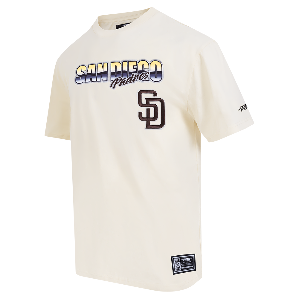 MLB SAN DIEGO PADRES CHROME MEN'S CJ DROP SHOULDER TEE (EGGSHELL)