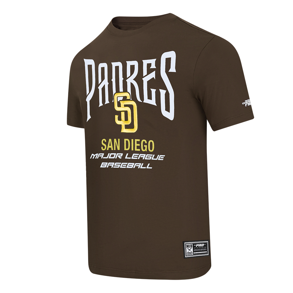 MLB SAN DIEGO PADRES CITY TOUR 2.0 MEN'S COTTON JERSEY DROP SHOULDER TOP (BROWN)