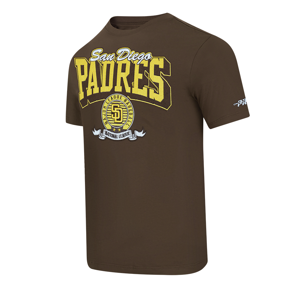 MLB SAN DIEGO PADRES TEAM BADGE MEN'S SJ TEE (BROWN)