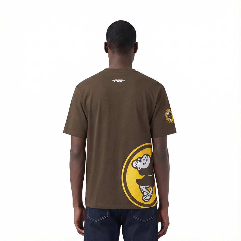 MLB SAN DIEGO PADRES LIVING LARGE MEN'S CJ DROP SHOULDER TOP (BROWN)