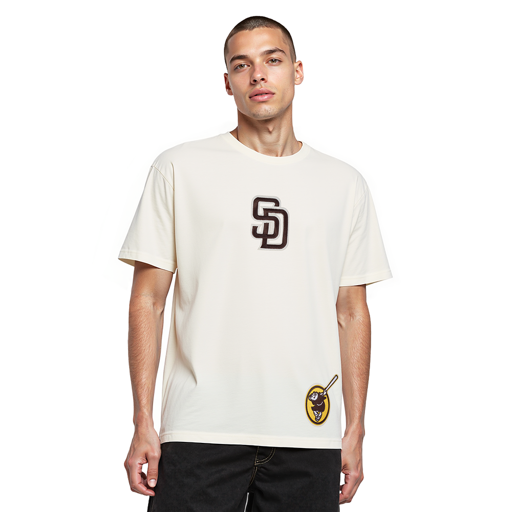 MLB SAN DIEGO PADRES WINGSPAN MEN'S CJ DROP SHOULDER TEE (EGGSHELL)
