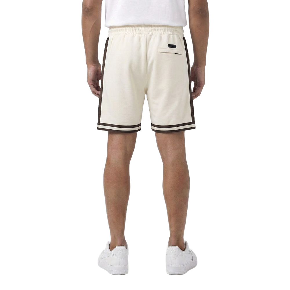 MLB SAN DIEGO PADRES DIY PICK STITCH MEN'S DOUBLE KNIT 2.0 SHORT (EGGSHELL/ BROWN)