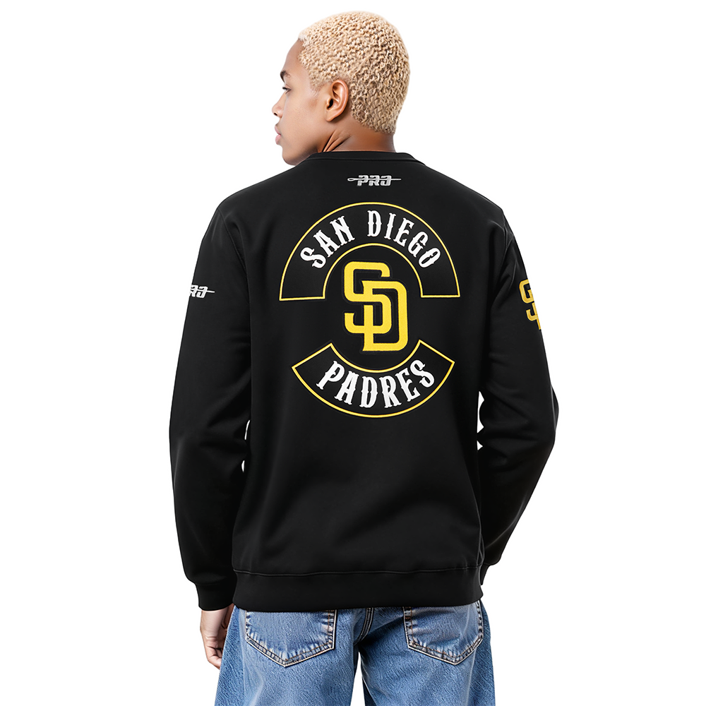 MLB SAN DIEGO PADRES BORN FOR SPORT MEN'S FLC CREWNECK (BLACK)