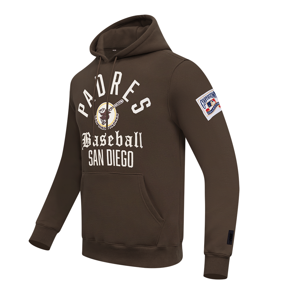 MLB SAN DIEGO PADRES MODERN ORIGINALS MEN'S FLC PO HOODIE (Brown)