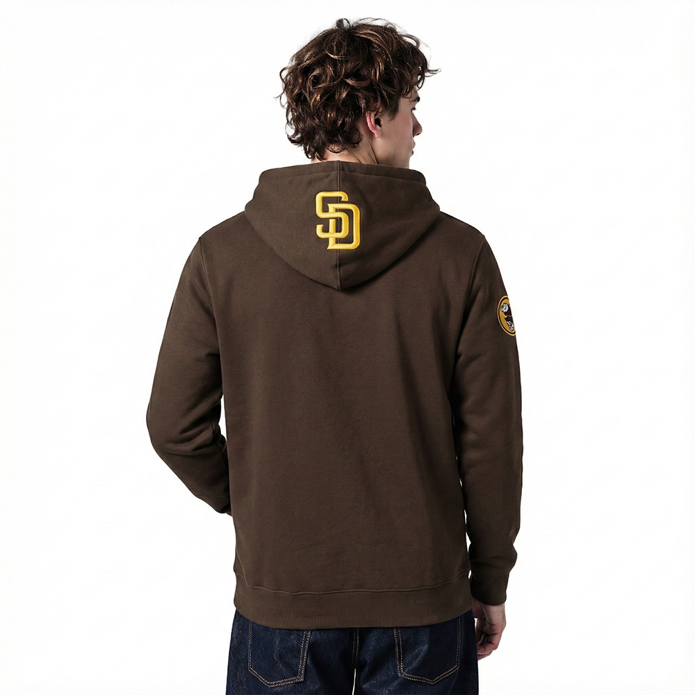 MLB SAN DIEGO PADRES CITY ARCH MEN'S FLC PO HOODIE (BROWN)