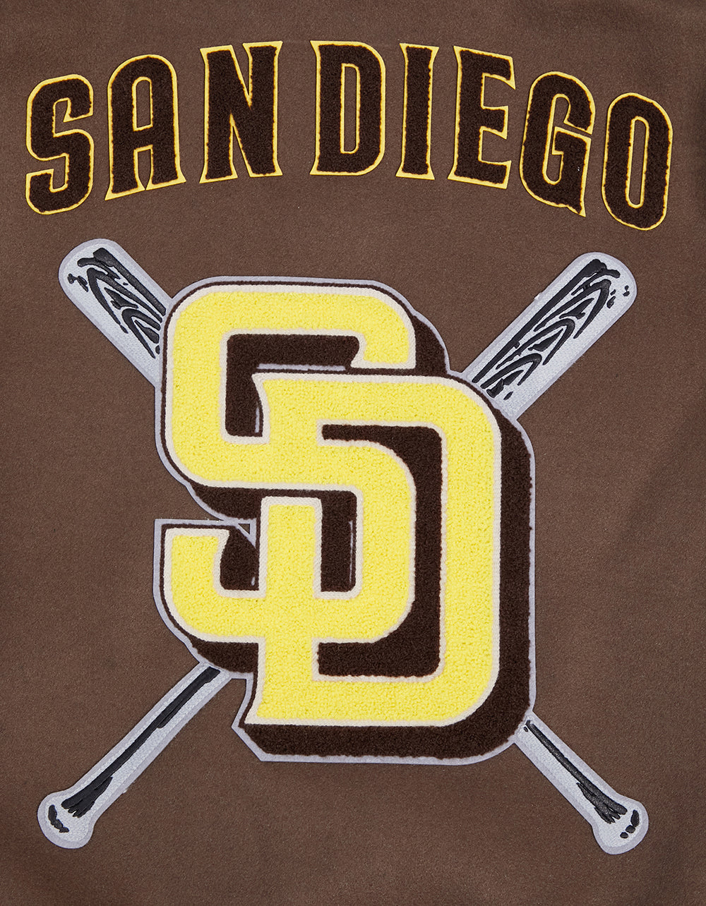 MLB SAN DIEGO PADRES MASHUP MEN'S RIB WOOL VARSITY JACKET (BROWN/WHITE – Pro  Standard