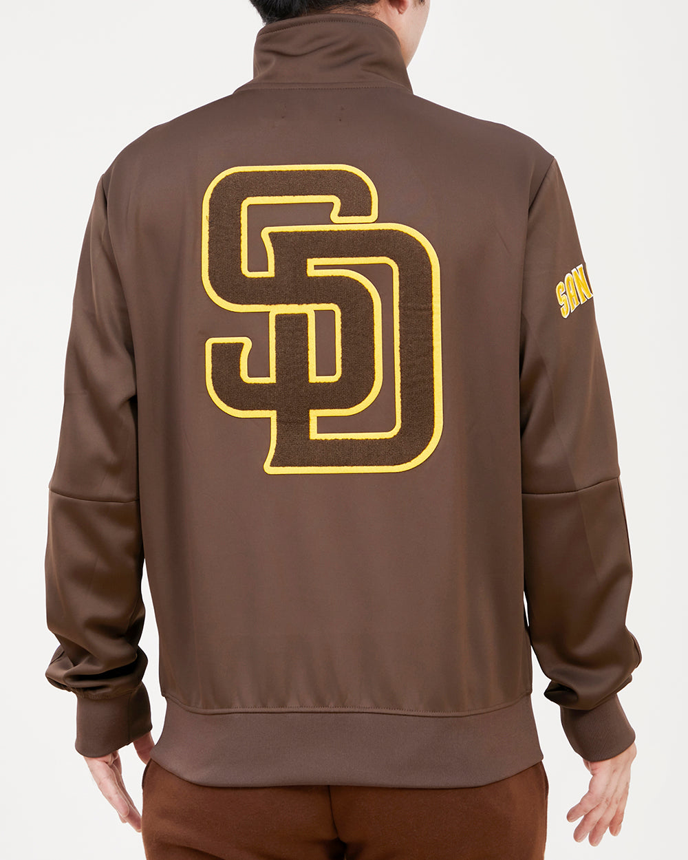 MLB SAN DIEGO PADRES HOMETOWN MEN'S TRACK JACKET (BROWN)