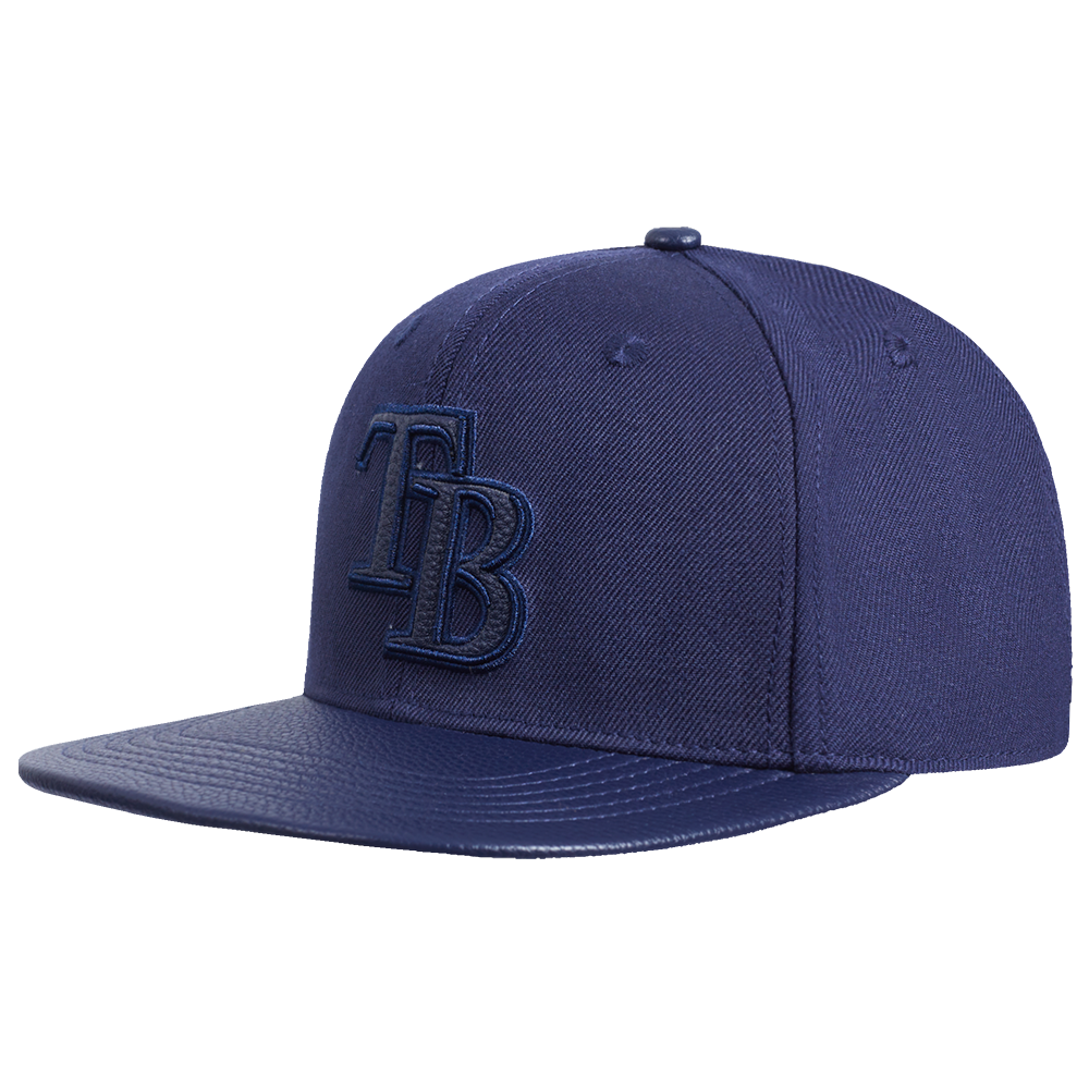 MLB TAMPA BAY RAYS TRIPLE TONAL PRIMARY LOGO STRAPBACK HAT (MIDNIGHT NAVY)