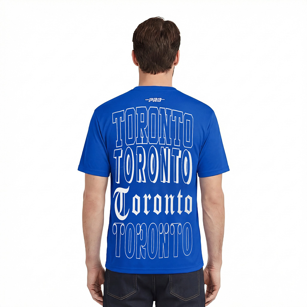 NEW YORK YANKEES LIVING LARGE MEN'S CJ DROP SHOULDER TEE (ROYAL BLUE)