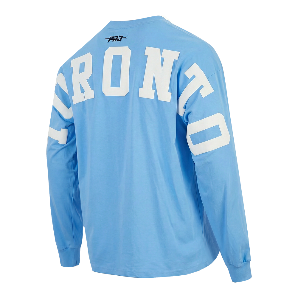 MLB TORONTO BLUE JAYS WINGSPAN MEN'S DROP SHOULDER LS TEE (UNIVERSITY BLUE)