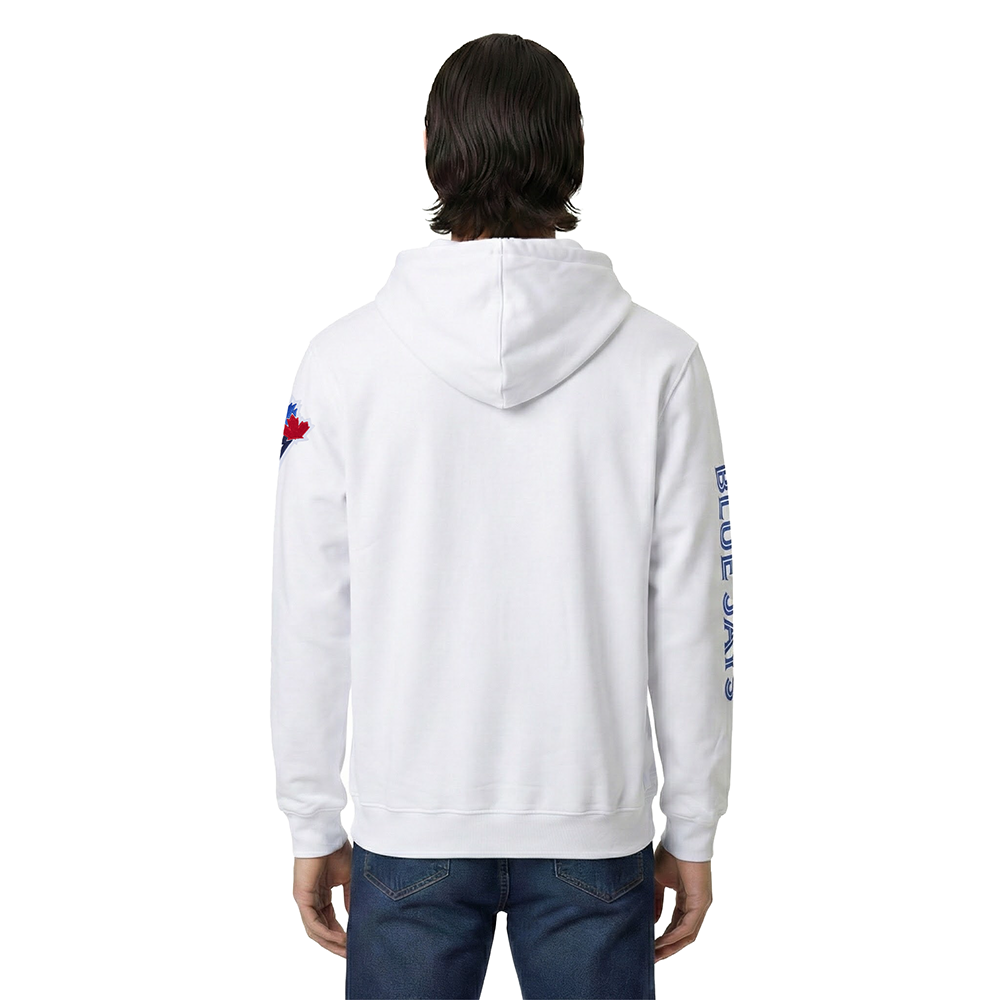 MLB TORONTO BLUE JAYS VLADIMIR GUERRERO JR #27 AVATAR MEN'S FLC PO HOODIE (WHITE)