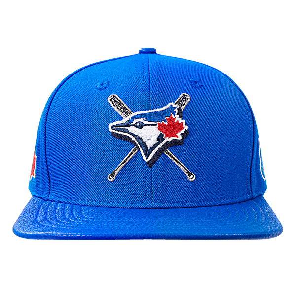 MLB TORONTO BLUE JAYS MASHUP UNISEX WOOL LEATHER STRAPBACK HAT (ROYAL – Pro  Standard