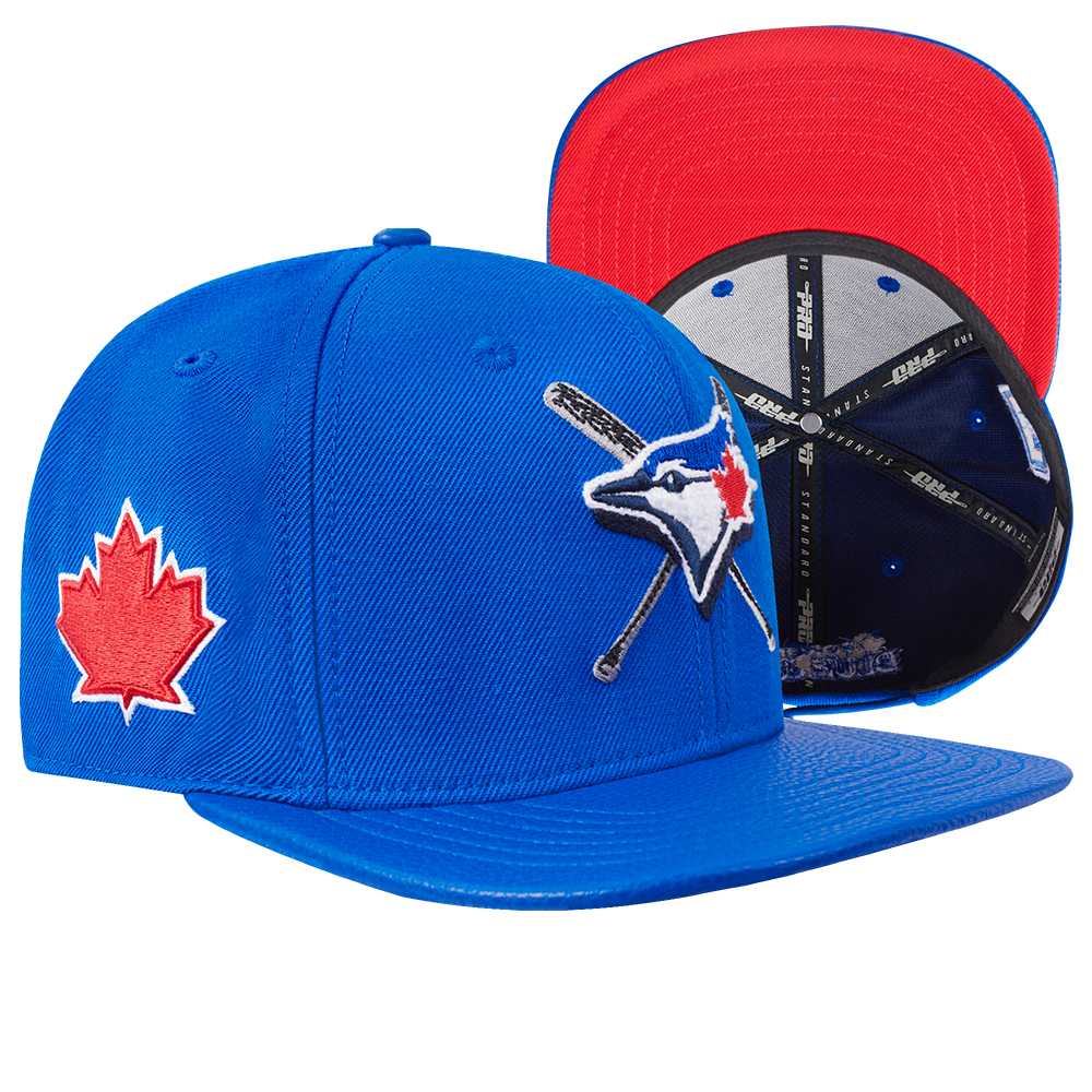 MLB TORONTO BLUE JAYS MASHUP UNISEX WOOL LEATHER STRAPBACK HAT (ROYAL – Pro  Standard