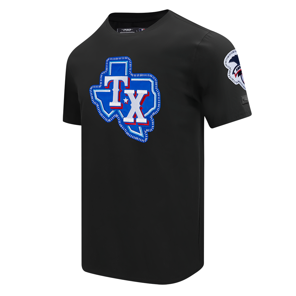 MLB TEXAS RANGERS DIY PICK STITCH MEN'S SJ TEE (BLACK)